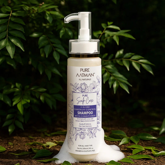 2 in 1 Dandruff & Hair fall control Neem Oil & Camphor Shampoo & Conditioner | Reduce Scalp Irritation | Paraben & Sulphate FREE | Suitable for All Hair Types | 200ml