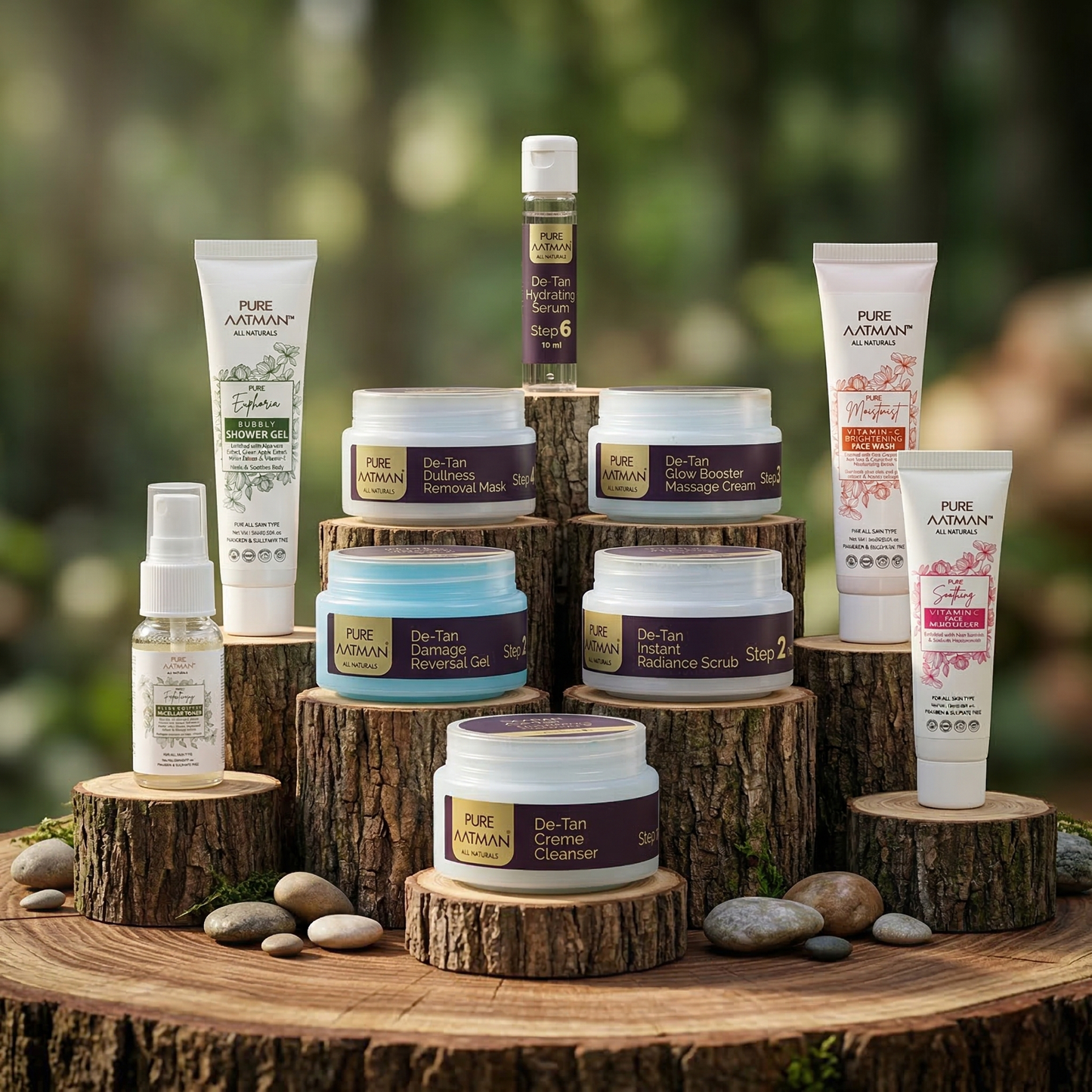 Complete Daily Skincare Kit - 10 Pure Aatman Skincare Products at Just ₹499 (Pack of 10)