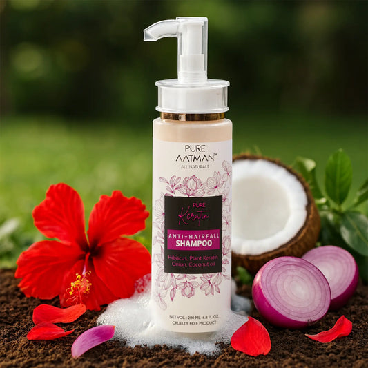 Keratin Hair Fall Shampoo for Hair Growth & Hair Fall Control, with Hibiscus Oil & Plant Keratin 200ml