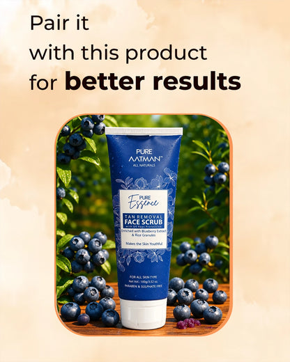 De-Tan Face Pack,with rice water and tomato extract, designed to reduce tanning and enhance natural glow, 100 gms