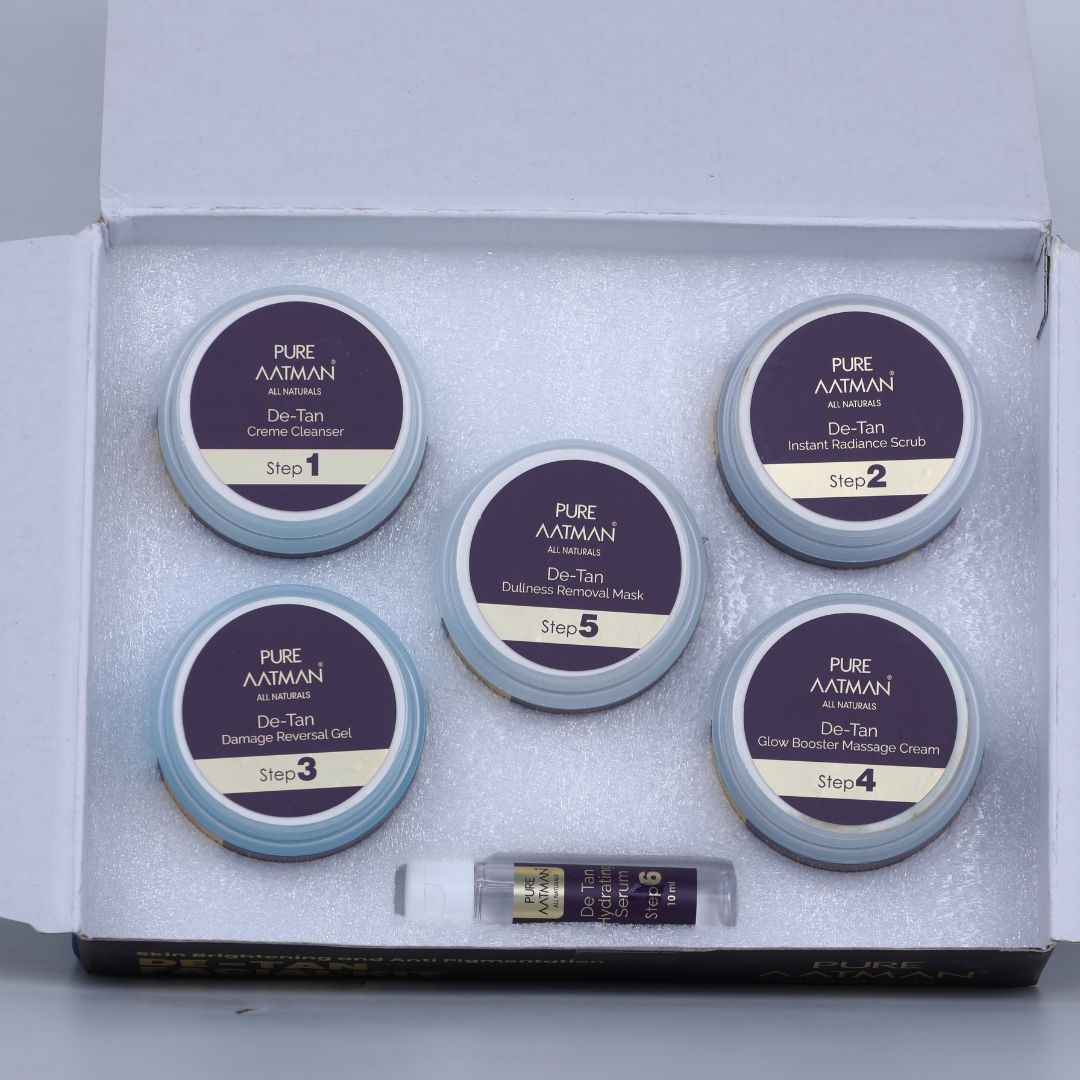 Pure Aatman De Tan Facial Kit with enriched with Cloves, Eucalyptus