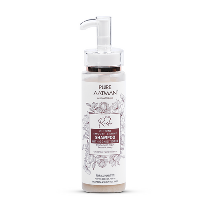 2 in 1 Yogurt & Honey Shampoo & Conditioner Promotes Healthy, Shiny and Glossy Hair | Makes Hair Soft & Smooth | Paraben & Sulphate FREE | 200ml
