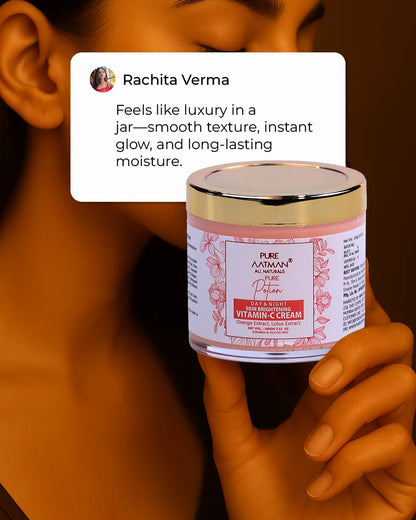Vitamin C Day & Night Brightening Face cream enriched with Lotus & Orange Extract