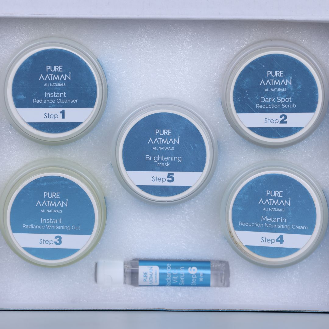 Pure Aatman Dark Spot Reduction and Tan Removal enriched with Vitamin-C and Hyaluronic acid with 6 steps