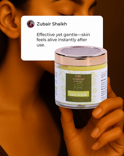 PURE AATMAN PURE RITUAL MICRO EXFOLIATOR FACE SCRUB Scrub  (100 g) + 15ML De Tan Face Wash & 15ML Keratin Shampoo