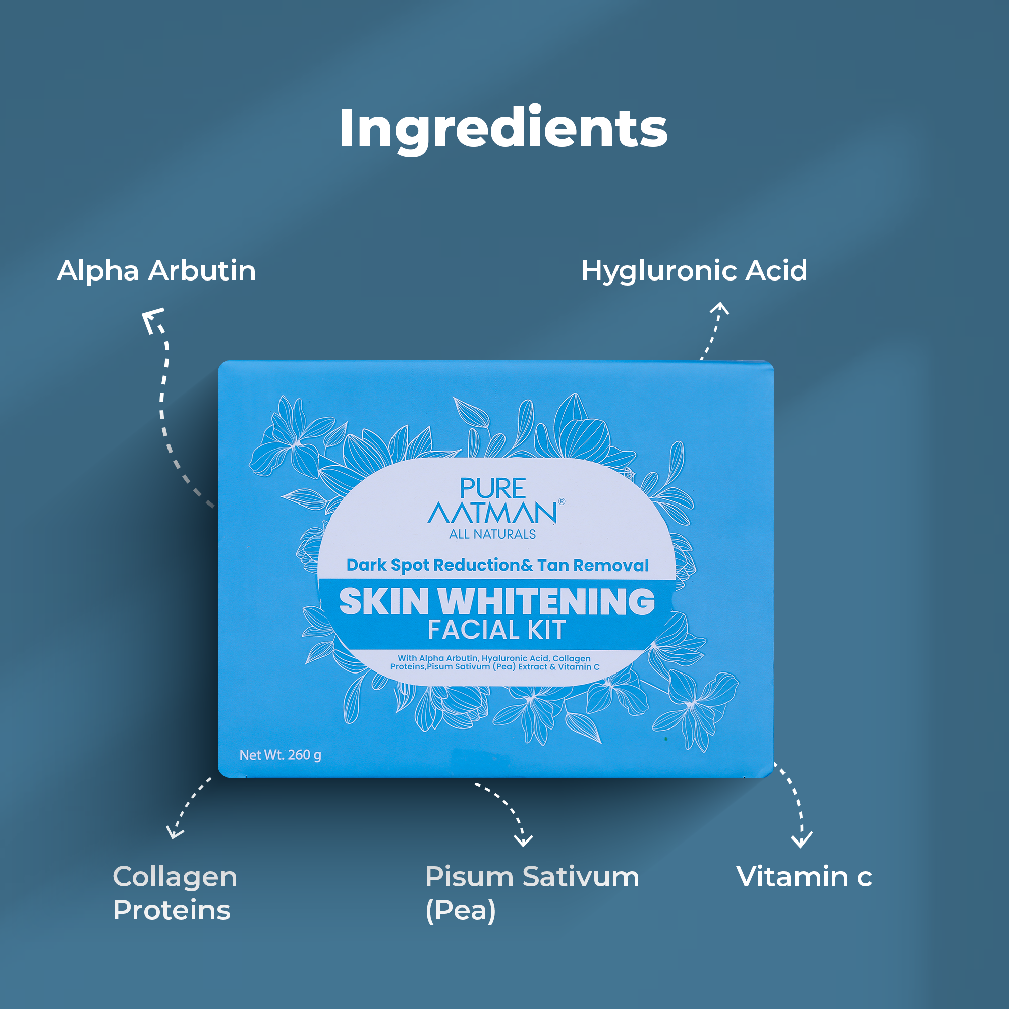 Pure Aatman Dark Spot Reduction and Tan Removal enriched with Vitamin-C and Hyaluronic acid with 6 steps