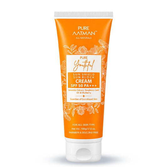SPF 50 PA +++ UVA/UVB Sunblock Sunscreen with Bearberry Extract & lemon Oil , Lightweight, No white-cast | All Skin type | 100gm