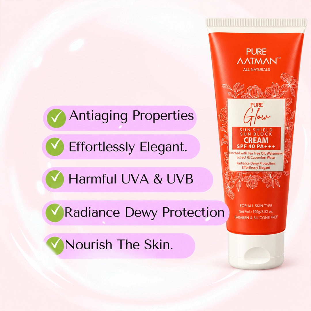 SPF 40 PA+++ Sunblock Sunscreen with WaterMelon & Cucumber Dewy Protection | Best for AntiAging & Glowy Skin| Non-greasy & Zero White Cast | Suitable for all skin type | 100 gm
