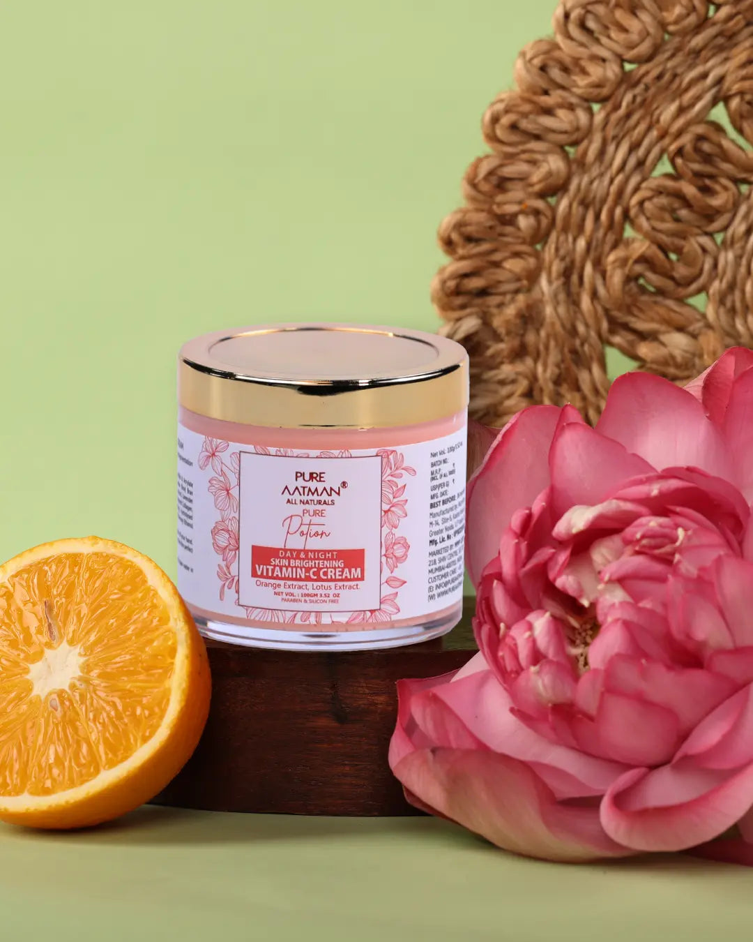 Vitamin C Day & Night Brightening Face cream enriched with Lotus & Orange Extract