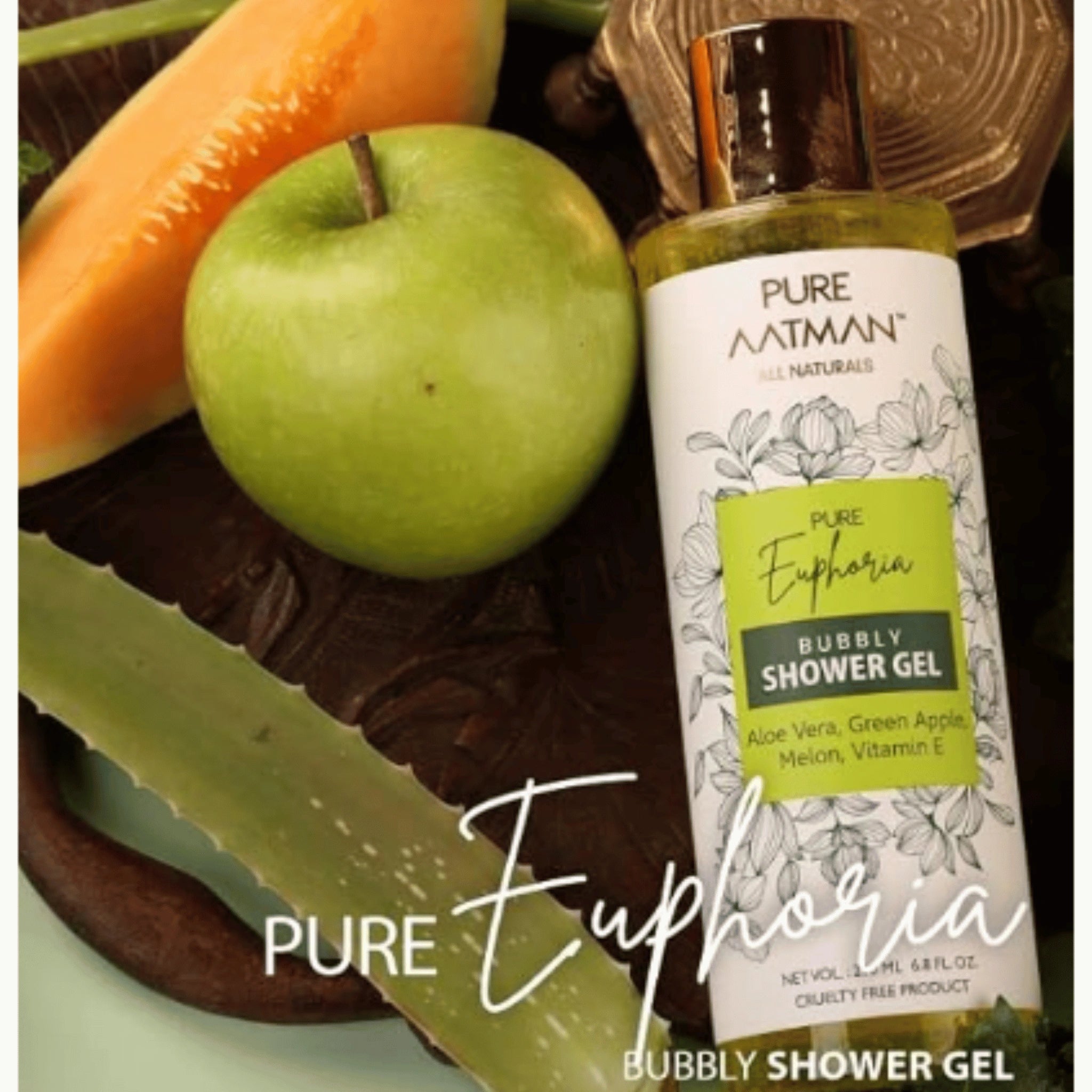 Green Apple & Melon Body Wash| Shower Gel with Aloevera| Clean, Healthy & Moisturized Skin I Paraben & Sulphate FREE I 200ml