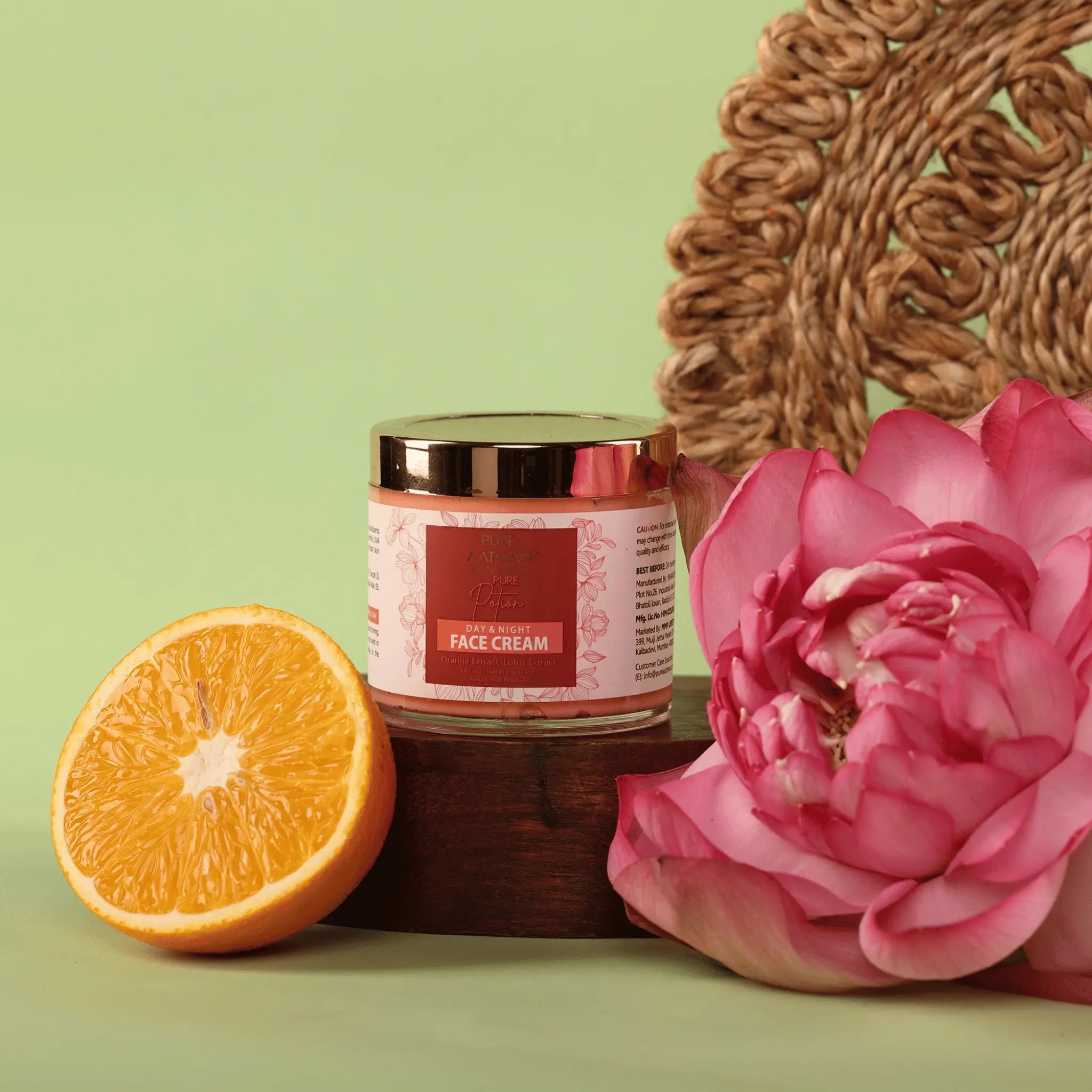 Vitamin C Day & Night Brightening Face cream | Enriched with Lotus & Orange Extract |100gm