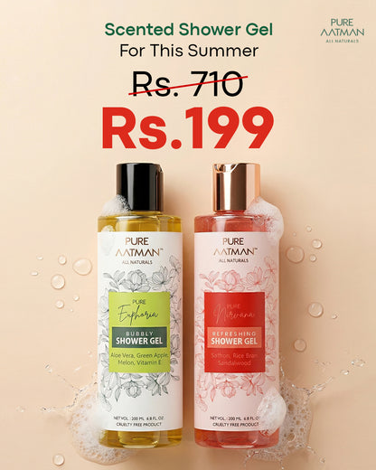 Natural Body Wash (Pack Of 2) - Pure Green Apple + Nirvana Rejuvenating Body Wash I Deeply Nourishing Shower Gel
