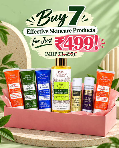 Pure Aatman All-Naturals Complete Skincare Kit (7-in-1 Bundle) @499