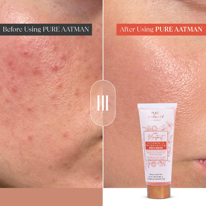Vitamin C Face Wash with Pink Grapefruit for Brightening and Clear Skin