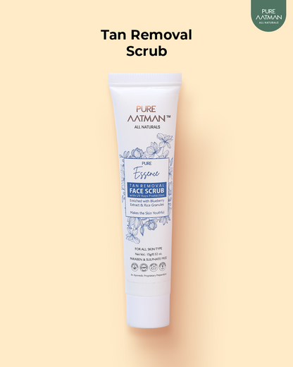 PURE AATMAN PURE RITUAL MICRO EXFOLIATOR FACE SCRUB Scrub  (100 g) + 15ML Tea Tree Face Wash & 15ML 2 in 1 Hairfall Shampoo