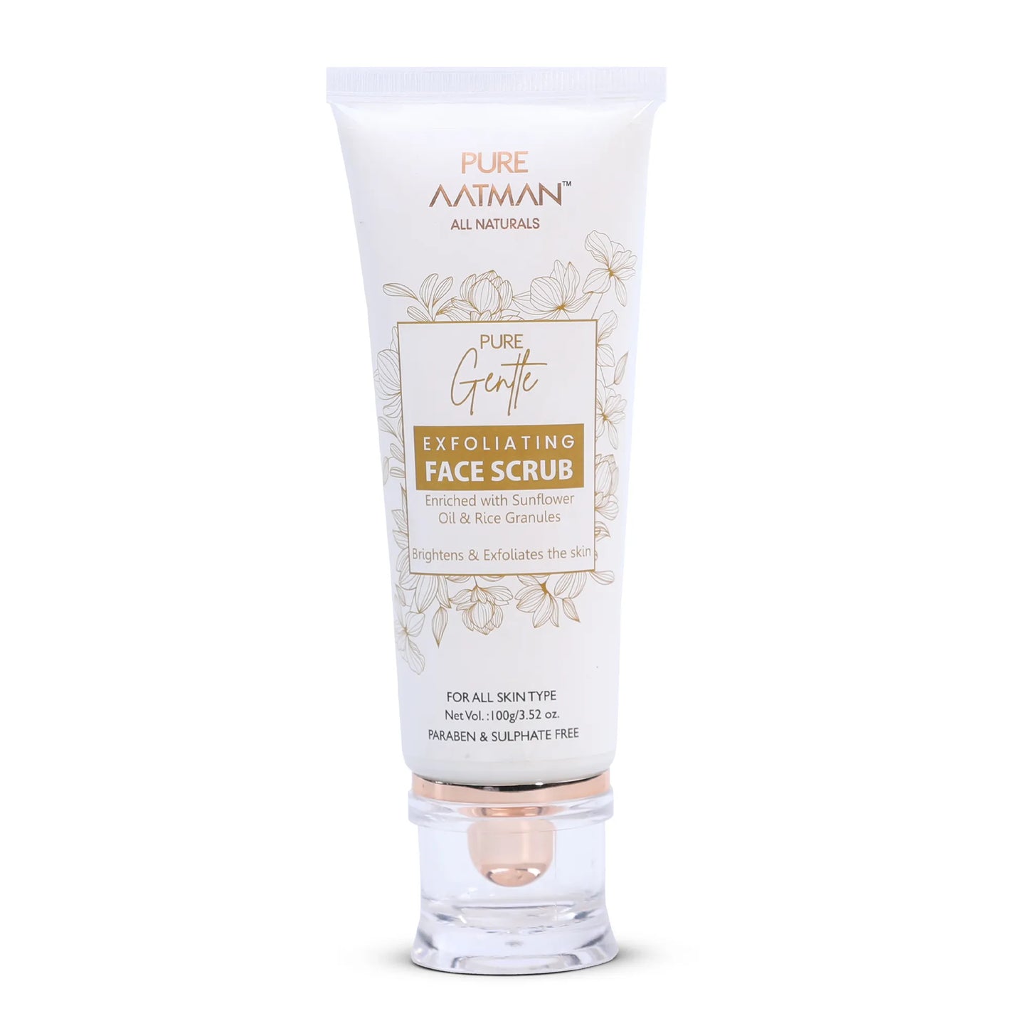 Sunflower & Rice Granuel Scrub | Natural Exfoliating Face Scrub | Paraben Free | For All Skin Types | 100gm
