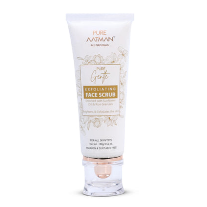 Sunflower & Rice Granuel Scrub | Natural Exfoliating Face Scrub | Paraben Free | For All Skin Types | 100gm