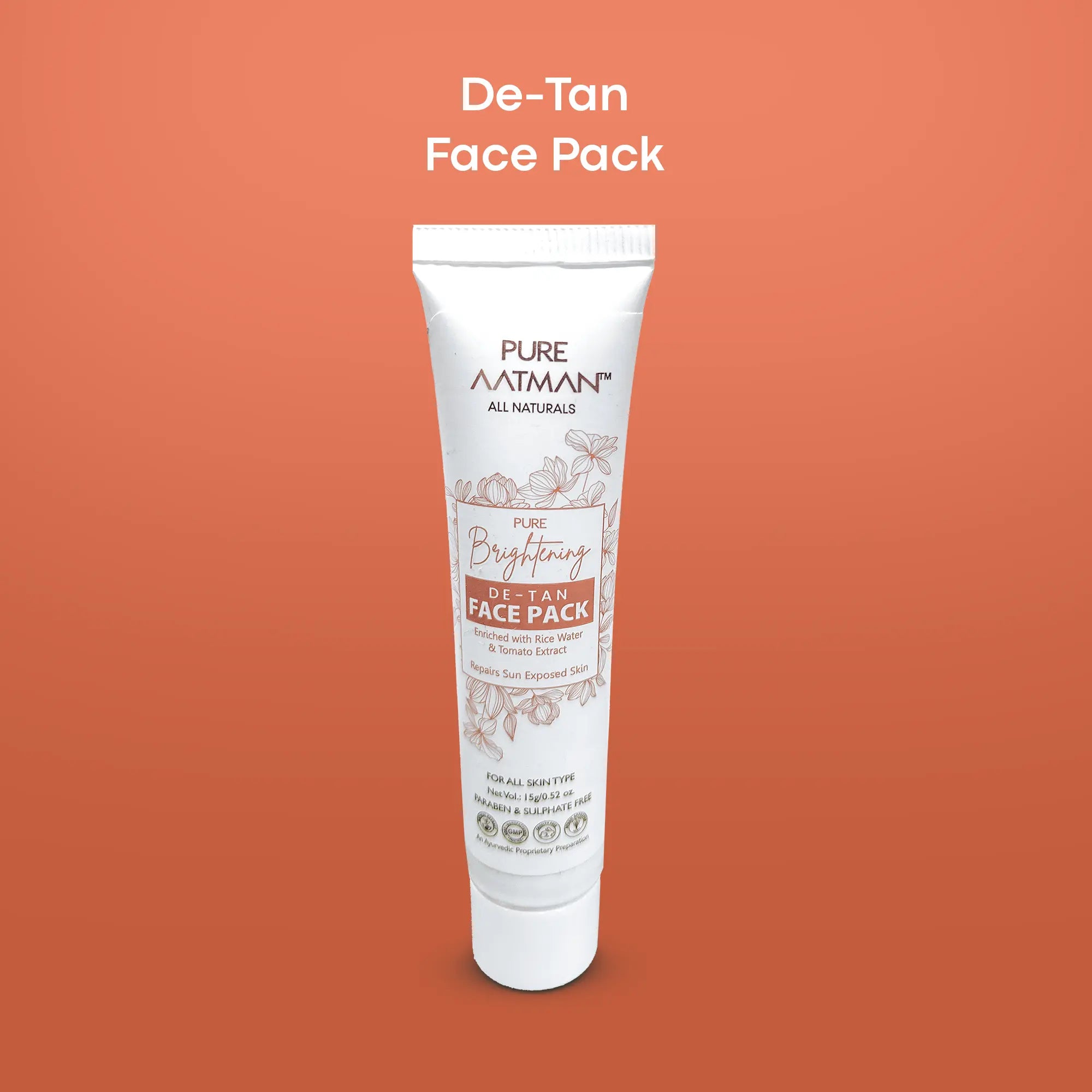 Pure Aatman Combo Of Blue Berry Face Scrub + Vitamin C Face Wash + SPF 40 Sunscreen +De Tan Face Pack + Bubbly Shower Gel