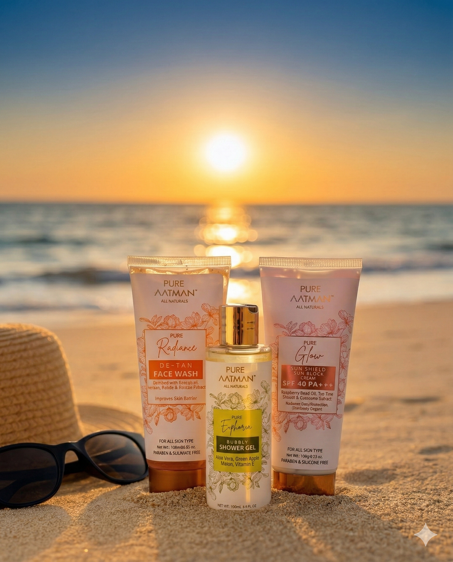 Pure Aatman Summer Skin Care Pack (Pack of 3)