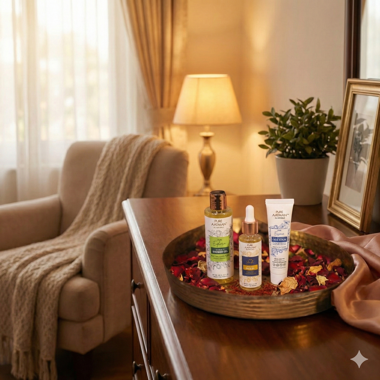 Pure Aatman Radiance & Refresh Combo Face Glow + Gentle Exfoliation + Daily Body Nourishment