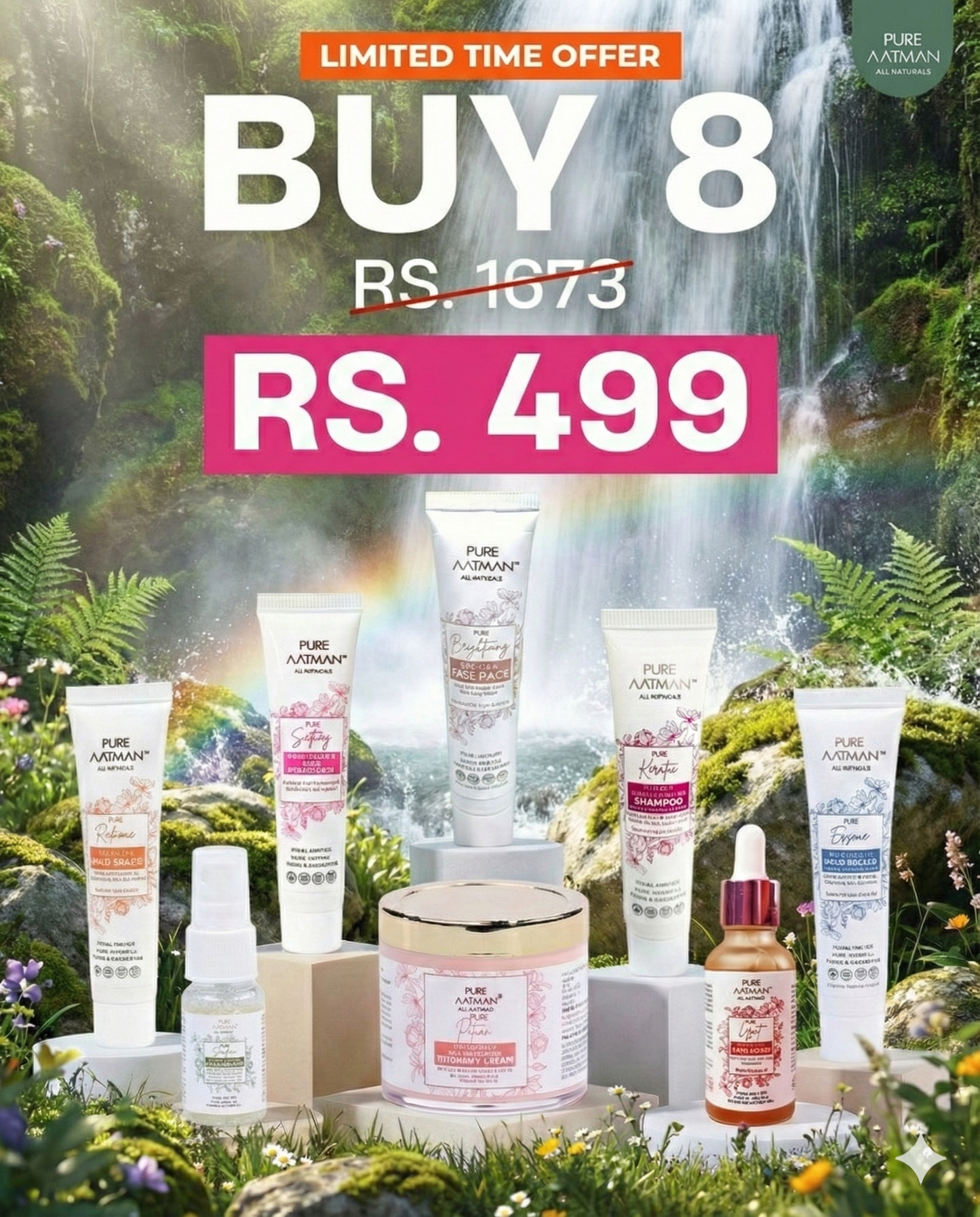 Pure Aatman All Naturals – Complete Care Combo (Buy 8 @ ₹499)