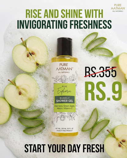 Green Apple & Melon Body Wash| Shower Gel with Aloevera| Clean, Healthy & Moisturized Skin I Paraben & Sulphate FREE I 200ml