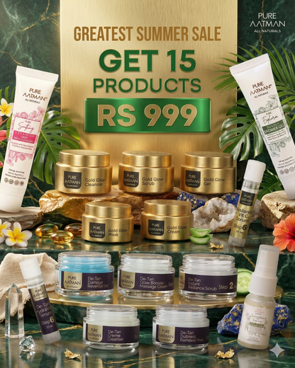 Pure Aatman Summer Skincare Mega Combo 15 PRODUCTS @999