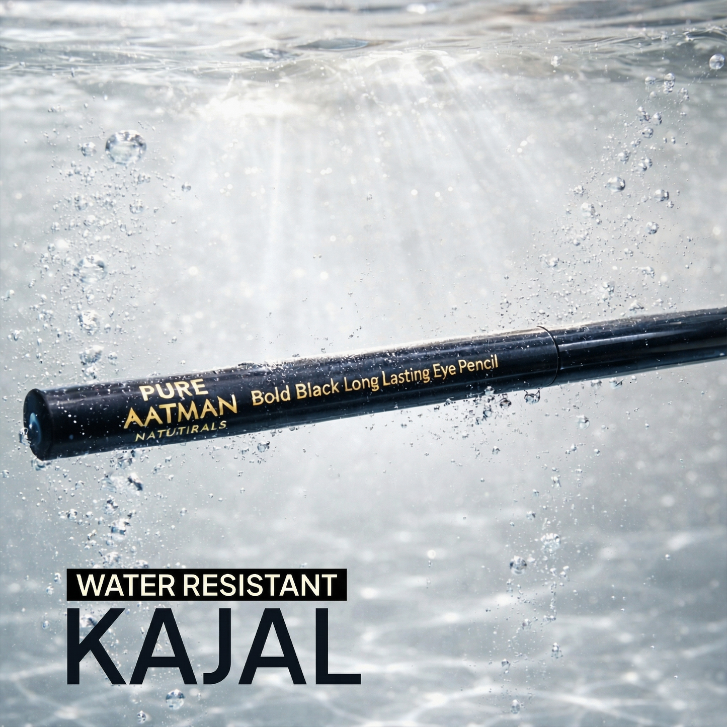 Pure Aatman Kajal & Eyeliner 2-in-1 – Bold Black Long Lasting Eye Pencil BUY 2 GET 1 FREE OFFER | Water Resistant | Extra Dark Pigment | Ultra Smooth Kajal | Use as Kajal & Precision Eyeliner + FREE 15ML CERAMIDE CREAM & 7 WATER TONER WITH EVERY ORDER)