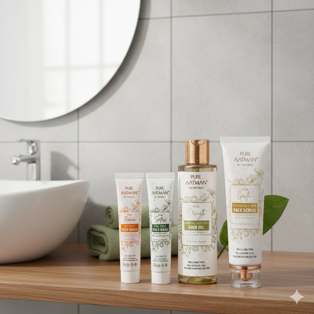 Pure Aatman All Naturals Complete Care Combo - Pack Of 4 (Worth Rs 869)