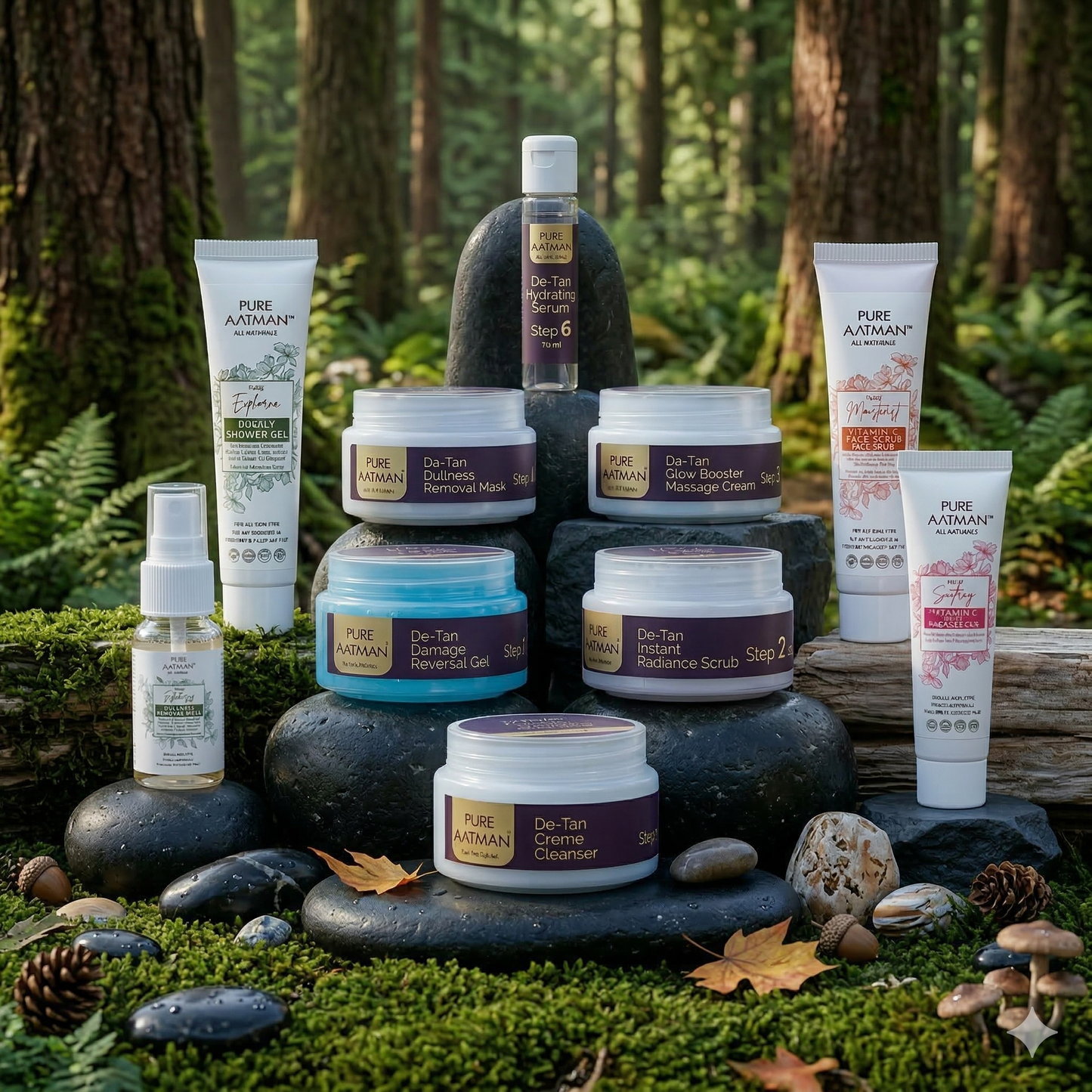 Complete Daily Skincare Kit - 10 Pure Aatman Skincare Products at Just ₹499 (Pack of 10)