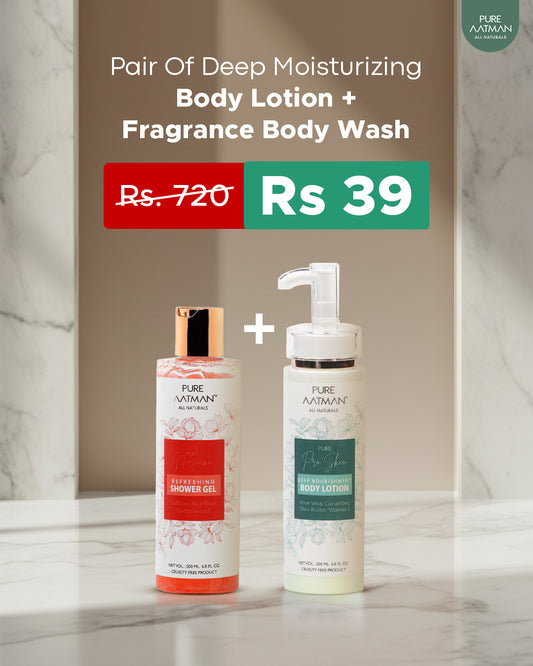 Pure Aatman Refresh & Hydrate Combo — Body Wash + Cucumber Lotion