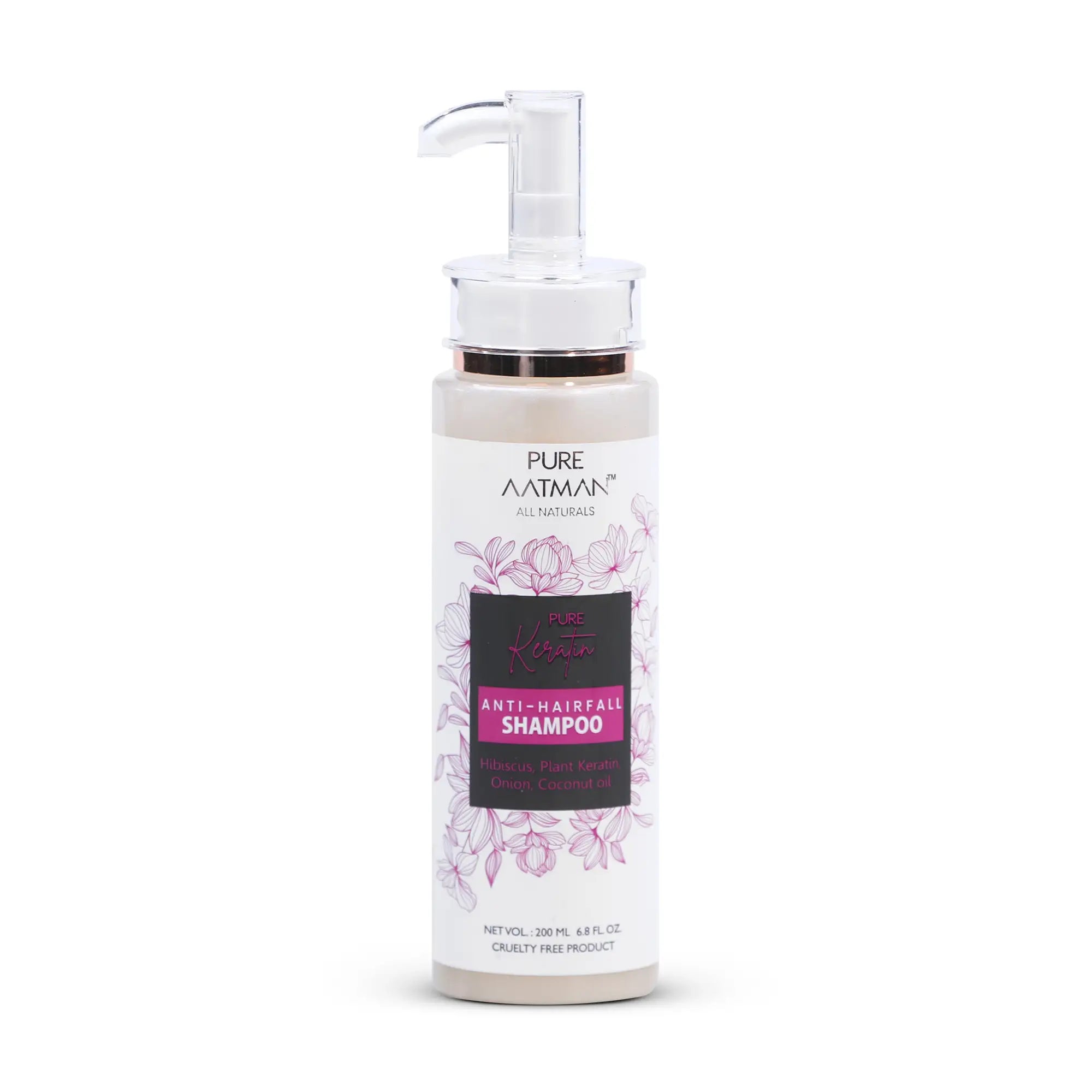 Keratin Hair Fall Shampoo for Hair Growth & Hair Fall Control, with Hibiscus Oil & Plant Keratin 200ml