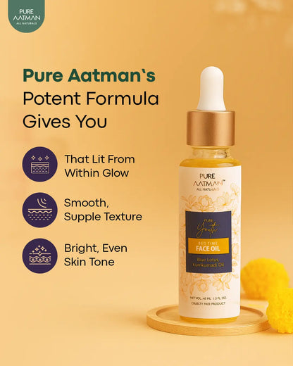 The Holistic 21-Day Ayurvedic Skin Renewal Ritual - Pack of Kumkumadi & Blue Lotus Oil + Seven water Micellar Toner + Vitamin C Face Wash with Pink Grapefruit