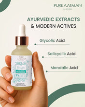 AHA & BHA Acne Solution for Face | Enrich with  5% OF MANDALIC ACID,  GLYCOLIC ACID, SALICYLIC ACID| Chemical peel for glowing face | Exfoliating serum|30ml | Suitable for all Skin type