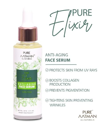 Anti-Aging Face Serum enriched with Gotu Kola | Natural and Organic Anti-Ageing Serum | Reduces Fine Lines & Wrinkles, 40ml