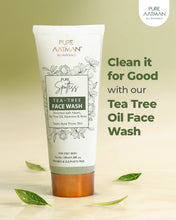 Tea Tree Oil & Aloevera Face Wash removes Oil, Acne & Pimples 100 ml - For Normal & Dry Skin, 100 ml