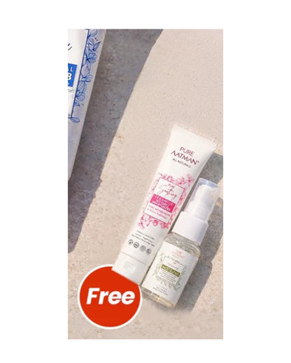 Pure Aatman SPF 40 PA+++ Sunscreen | Matte Finish | With Watermelon & Cucumber | Pack of 3 + Free Toner & Cream
