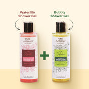Natural Body Wash (Pack Of 2) - Green Apple & Melon +  Saffron & Sandalwood Shower Gel