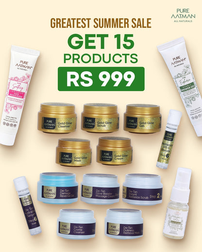 Pure Aatman Summer Skincare Mega Combo 15 PRODUCTS @999
