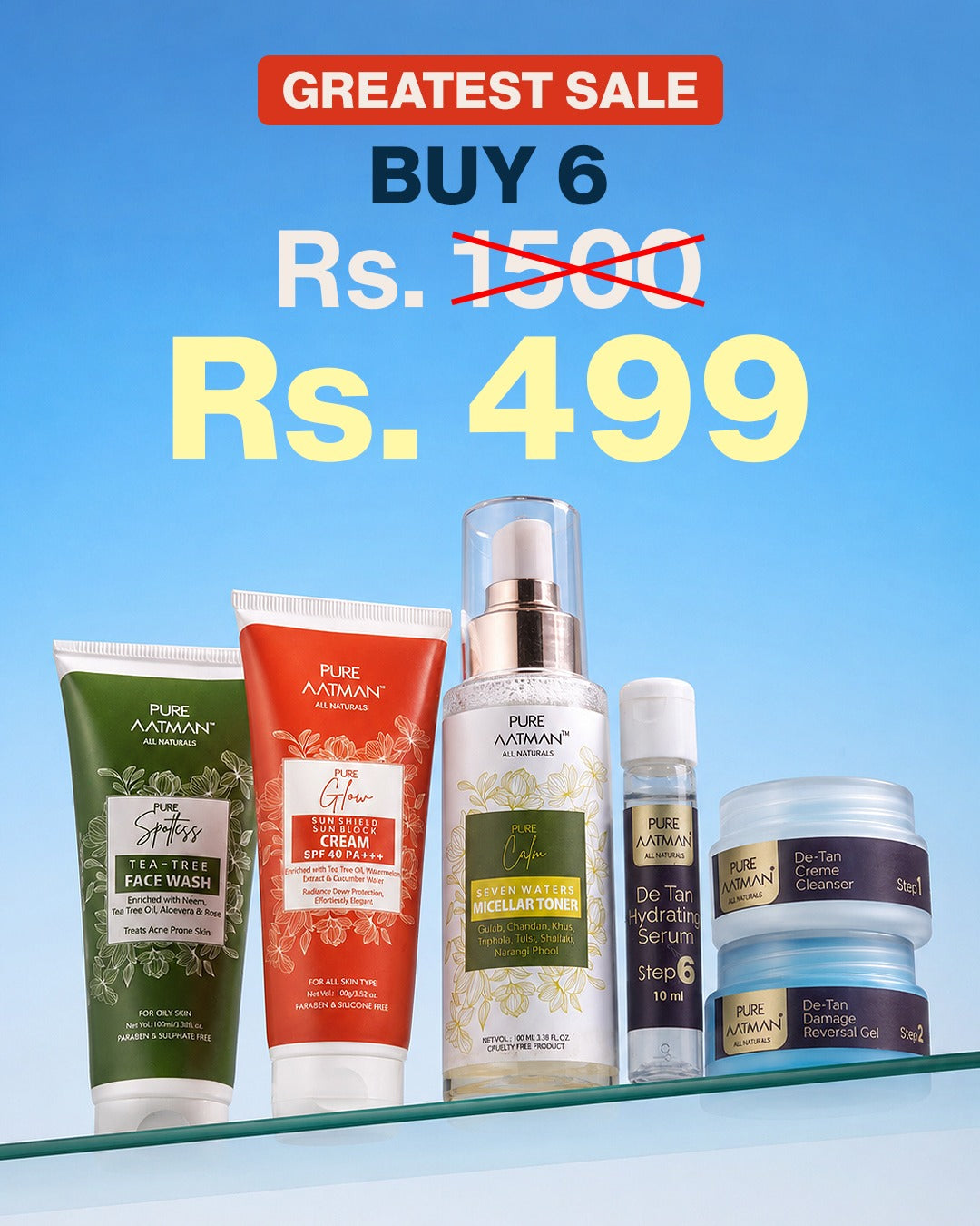 Buy 6 Skincare Products @ Just ₹499