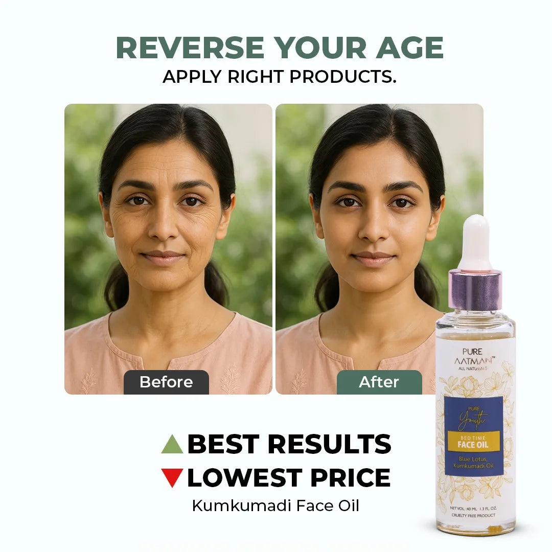 Kumkumadi Face Oil Enriched with Blue Lotus| Best Ayurvedic Herbal Face Oil for Dark Spots