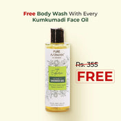 Kumkumadi Face Oil 30ml Enriched with Blue Lotus| Best Ayurvedic Herbal Face Oil For uneven skin tone, dry skin & Dark Spots + FREE BODY WASH