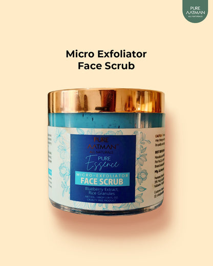 PURE AATMAN PURE RITUAL MICRO EXFOLIATOR FACE SCRUB Scrub  (100 g) + 15ML Tea Tree Face Wash & 15ML 2 in 1 Hairfall Shampoo
