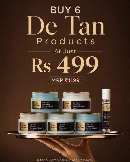 Buy 6 @499 - De-Tan 6 Step Complete De-Tan Removal Kit