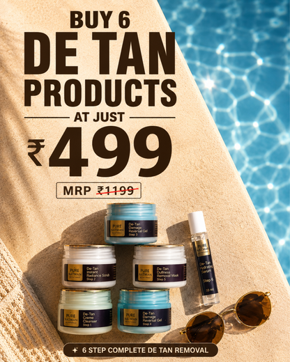 Buy 6 @499 - De-Tan 6 Step Complete De-Tan Removal Kit