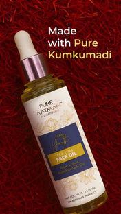 Kumkumadi Face Oil 30ml Enriched with Blue Lotus| Best Ayurvedic Herbal Face Oil For uneven skin tone, dry skin & Dark Spots + FREE BODY WASH
