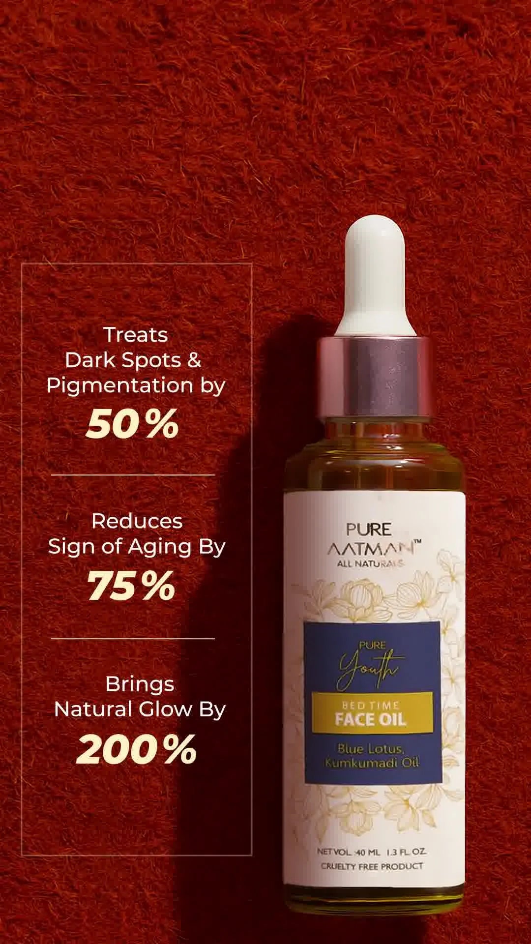 Kumkumadi Face Oil 30ml Enriched with Blue Lotus| Best Ayurvedic Herbal Face Oil For uneven skin tone, dry skin & Dark Spots + FREE BODY WASH