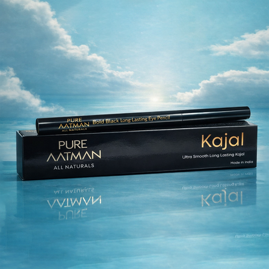 Pure Aatman Kajal & Eyeliner 2-in-1 – Bold Black Long Lasting Eye Pencil | Water Resistant | Extra Dark Pigment | Ultra Smooth Kajal | Use as Kajal & Precision Eyeliner (SPECIAL OFFER: FREE 15ML CERAMIDE CREAM & 7 WATER TONER WITH EVERY ORDER)